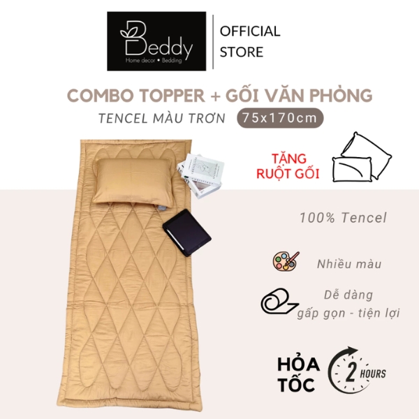 COMBO Gối Nệm Văn Phòng/Du lịch Beddy [TẶNG RUỘT GỐI]